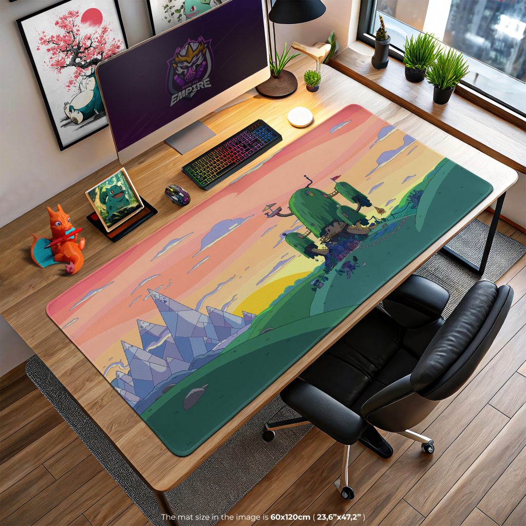 Adventure Time Treehouse Desk Mat, Land of Ooo Mouse Pad